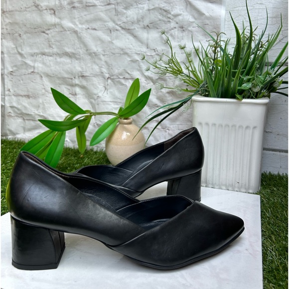 PAUL GREEN🔴black‎ Leather pumps Size UK 5.5 US 8 gently used - Picture 4 of 16
